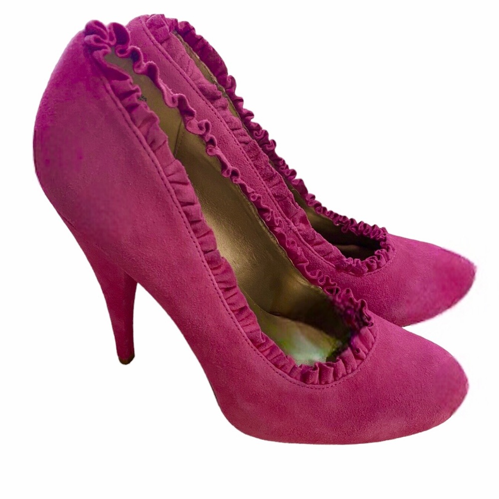 〰️ Bakers Pink 🎀 Solid Suede women’s heels 👠 〰️